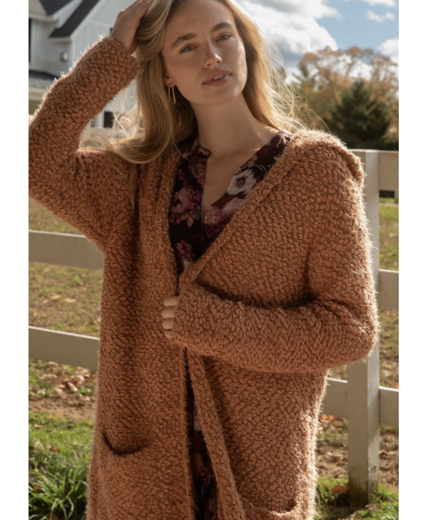 LOVESTITCH Homebody Hooded Cardigan