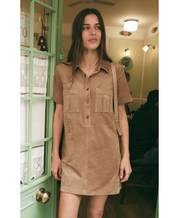 Z Supply Leone Suede Mini Dress