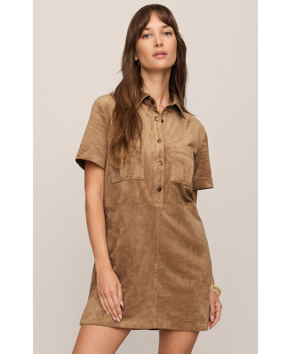 Z Supply Leone Suede Mini Dress