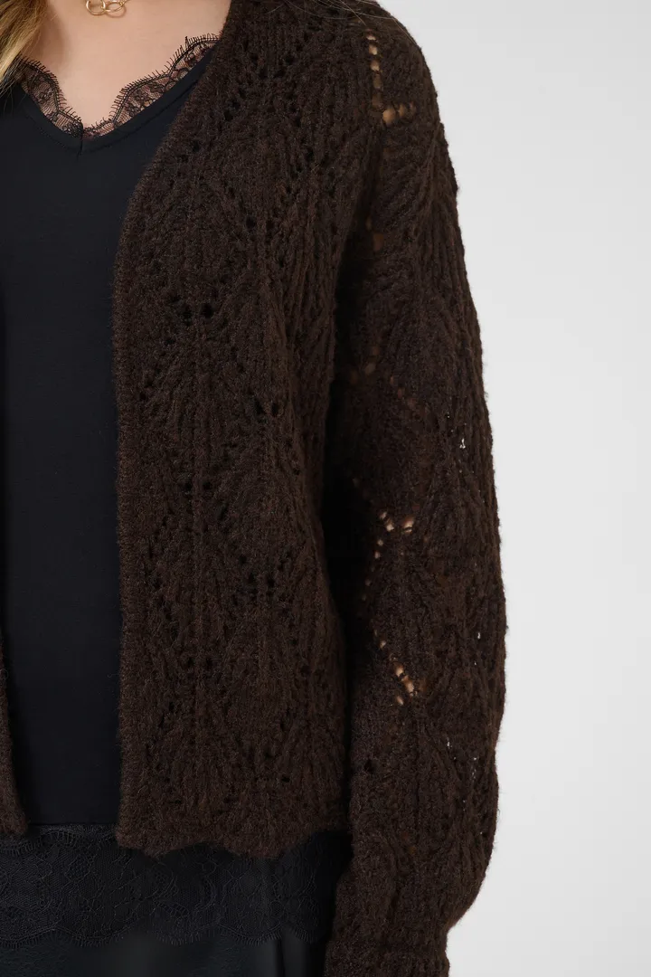 Cream CRNiso Knit Cardigan