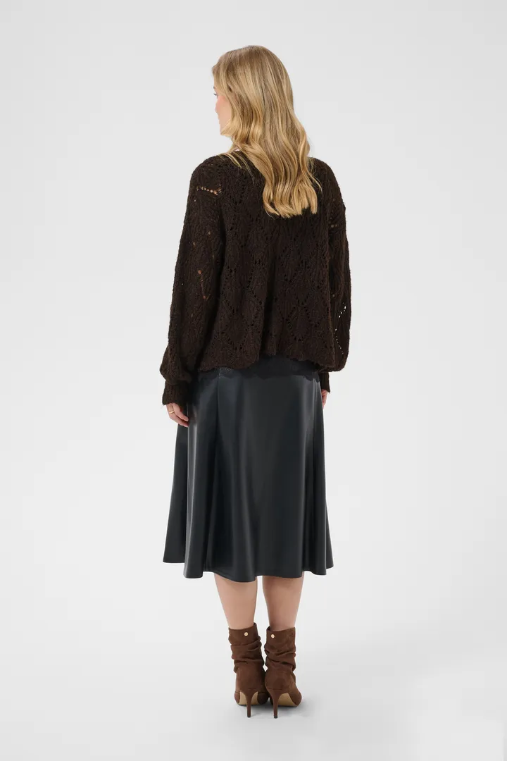 Cream CRNiso Knit Cardigan
