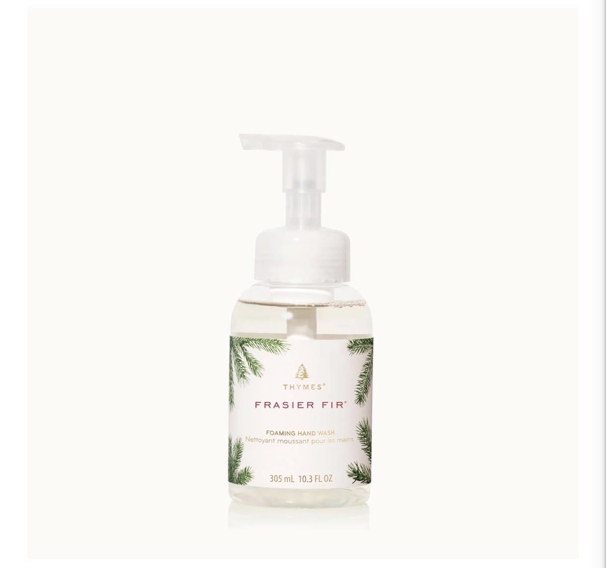Thymes Frasier Fir Foaming Hand Wash 10.3oz
