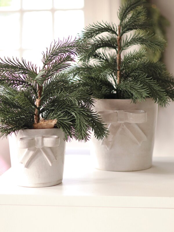 Indaba Trading Co. Stoneware Bow Pot