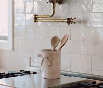 Stoneware Bow Crock