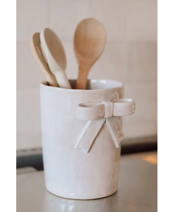 Indaba Trading Co. Stoneware Bow Crock