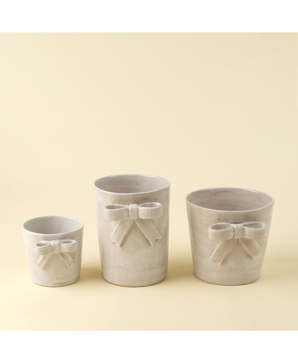 Indaba Trading Co. Stoneware Bow Pot
