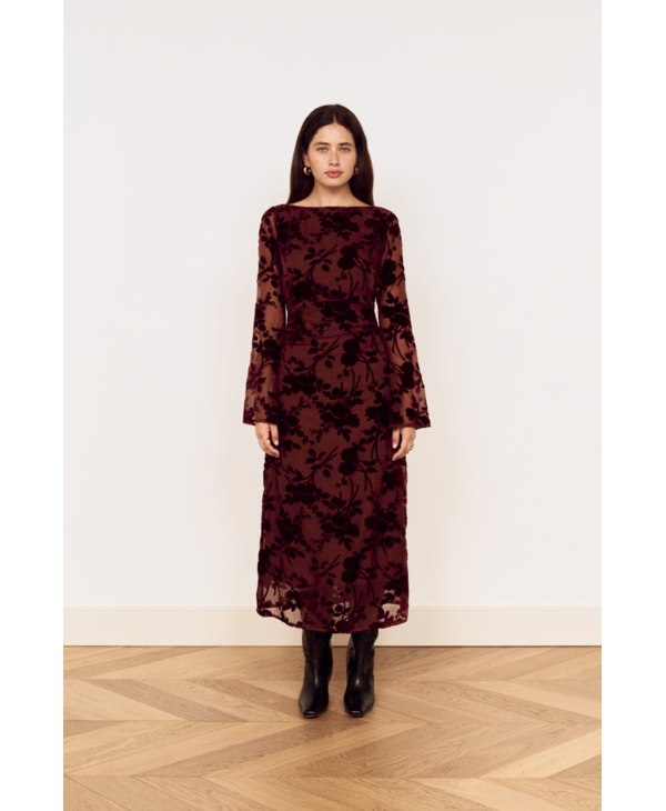 Mink Pink Anouk Velvet Midi Dress