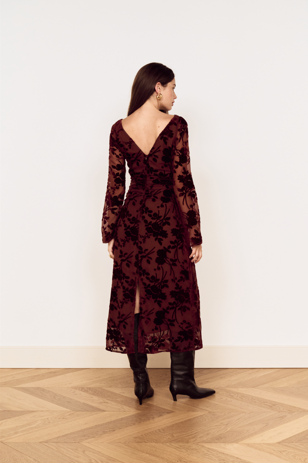 Mink Pink Anouk Velvet Midi Dress