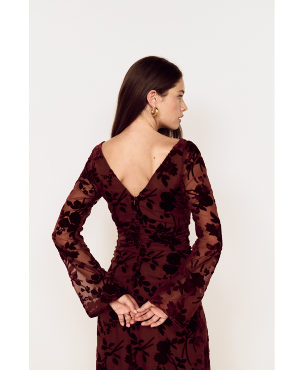 Mink Pink Anouk Velvet Midi Dress