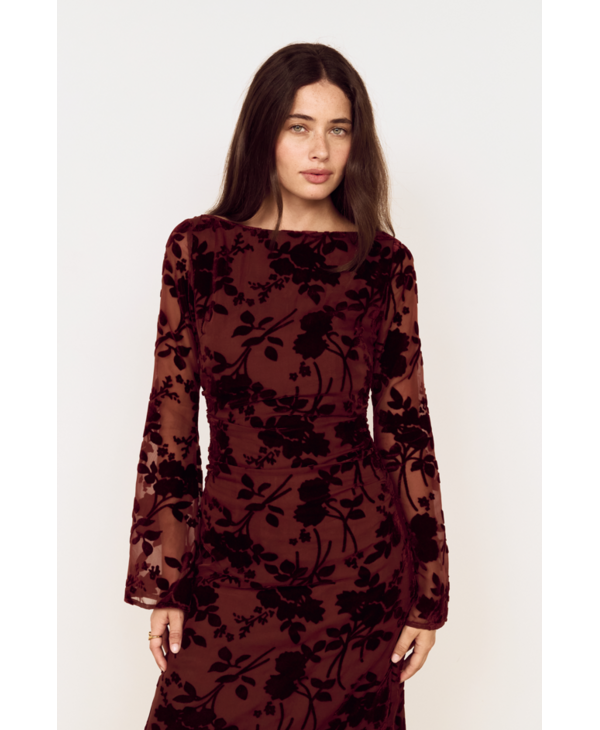 Mink Pink Anouk Velvet Midi Dress