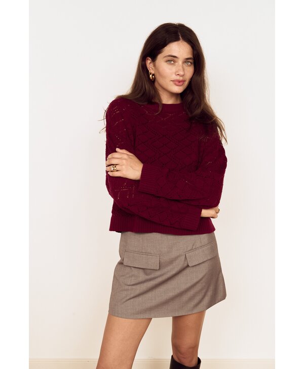 Mink Pink Sloane Pointelle Sweater