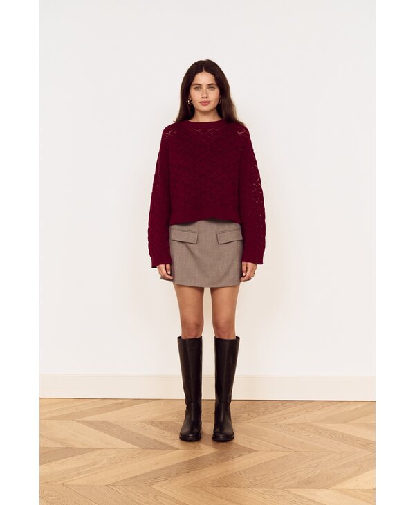 Mink Pink Sloane Pointelle Sweater
