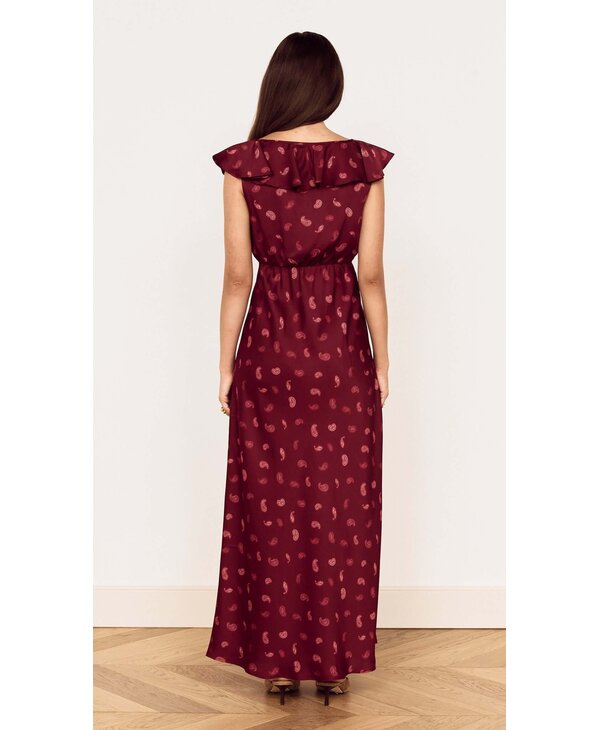 Mink Pink Aries Ruffled Midi Dress