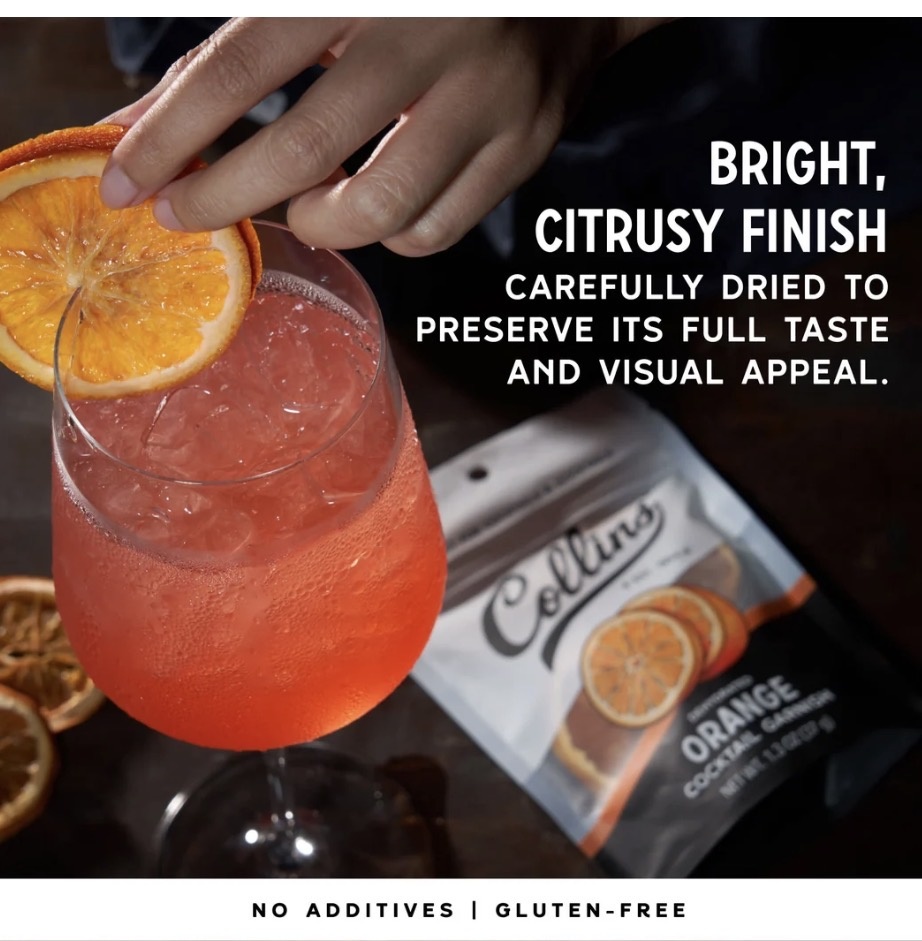 Collins Dehydrated Cocktail Garnish's