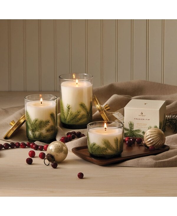 Thymes Frasier Fir Pine Needle Luminary, 11.5oz