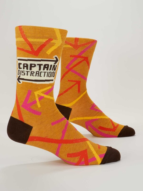 Blue Q Captain Distraction Men's Socks