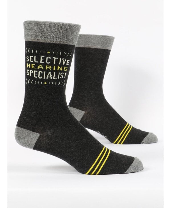 Blue Q Selective Hearing Men's Socks