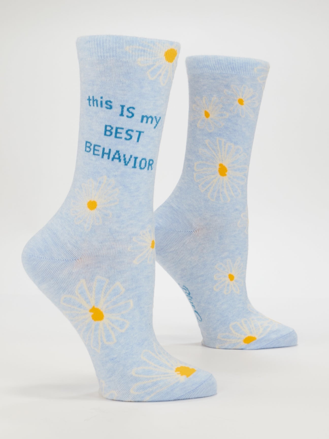 Blue Q My Best Behaviour Crew Socks