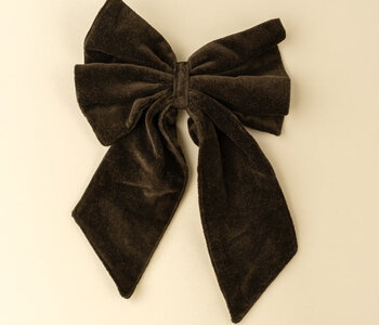 Velvet Bow Clip
