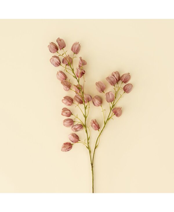 Indaba Trading Co. Lantern Flower Stem, Dusty Pink