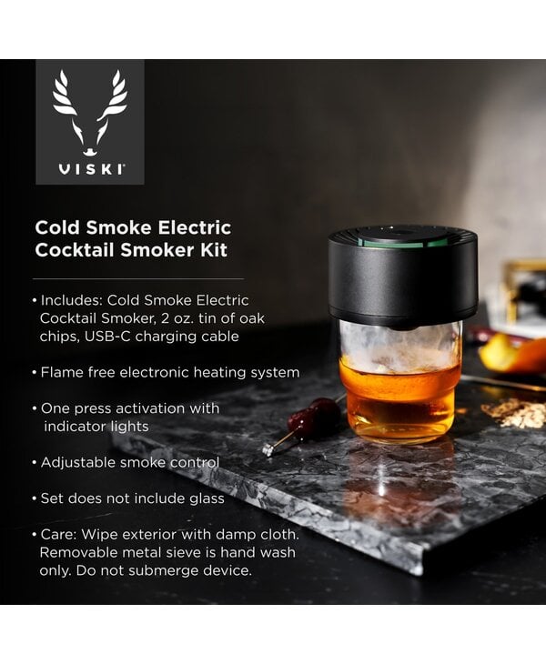 Viski Cold Smoke Electric Cocktail Smoker