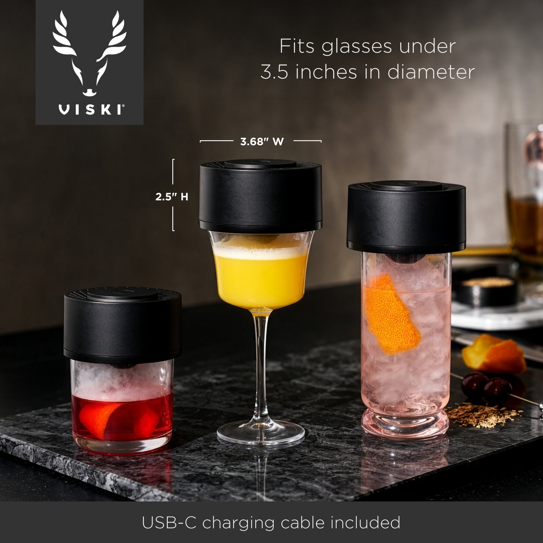 Viski Cold Smoke Electric Cocktail Smoker