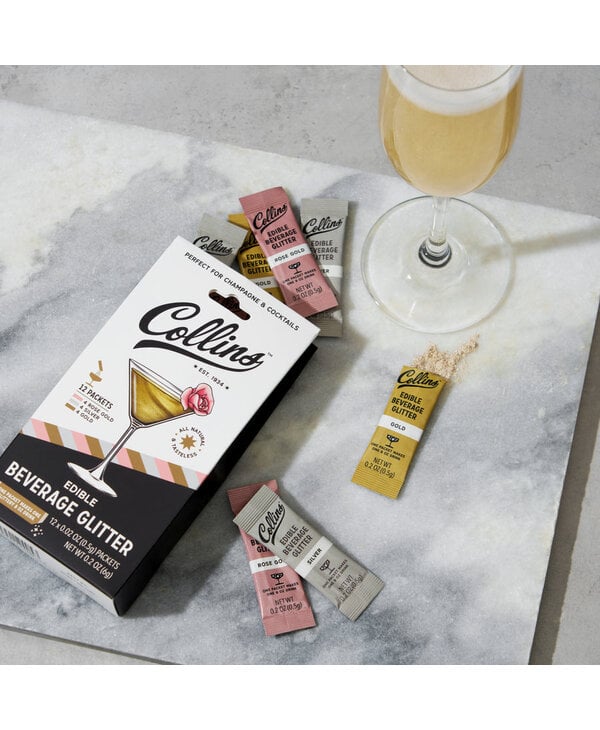 Collins Collins Cocktail Edible Glitter, 12pk