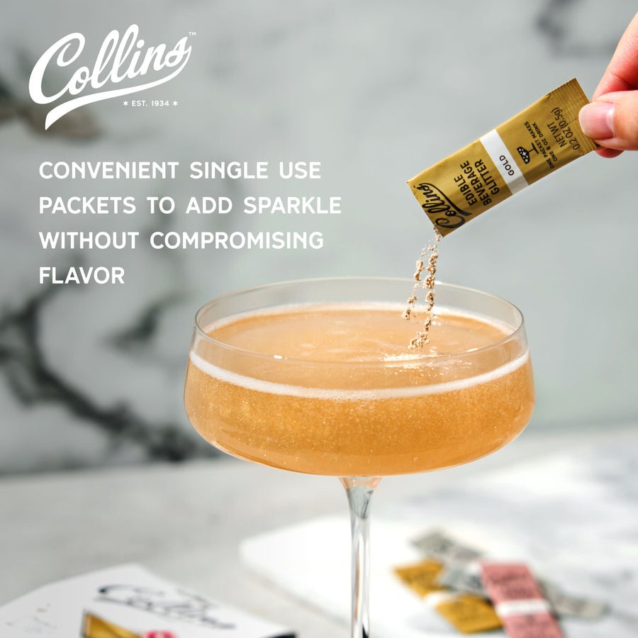 Collins Collins Cocktail Edible Glitter, 12pk