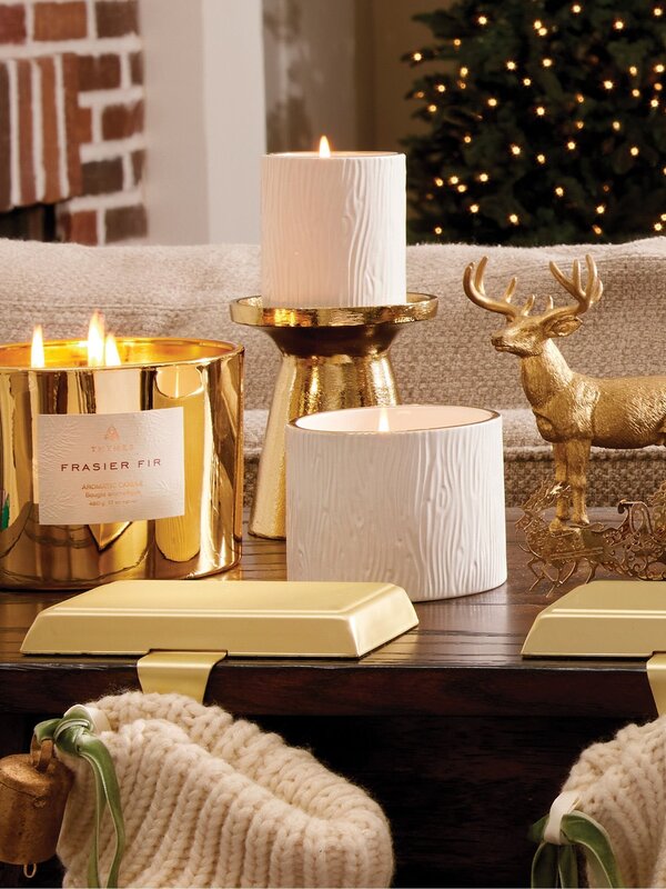 Thymes Frasier Fir Gold 3-Wick, 17oz