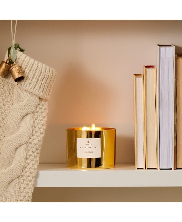 Thymes Frasier Fir Gold 3-Wick, 17oz