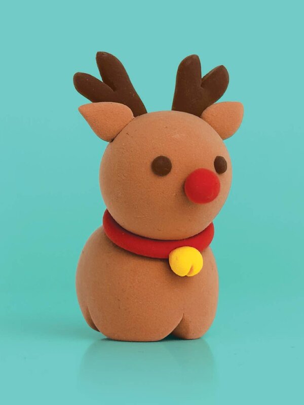Clay Moo Reindeer Ornament Clay Kit