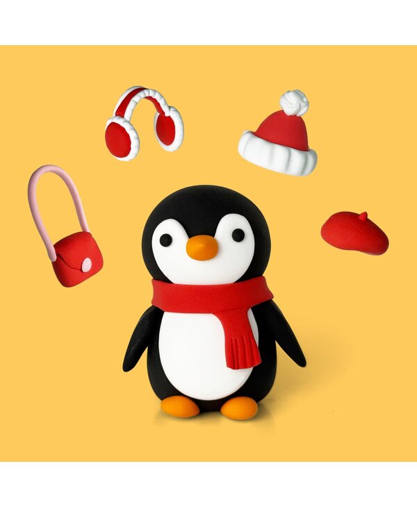 Clay Moo Penguin Ornament Clay Kit