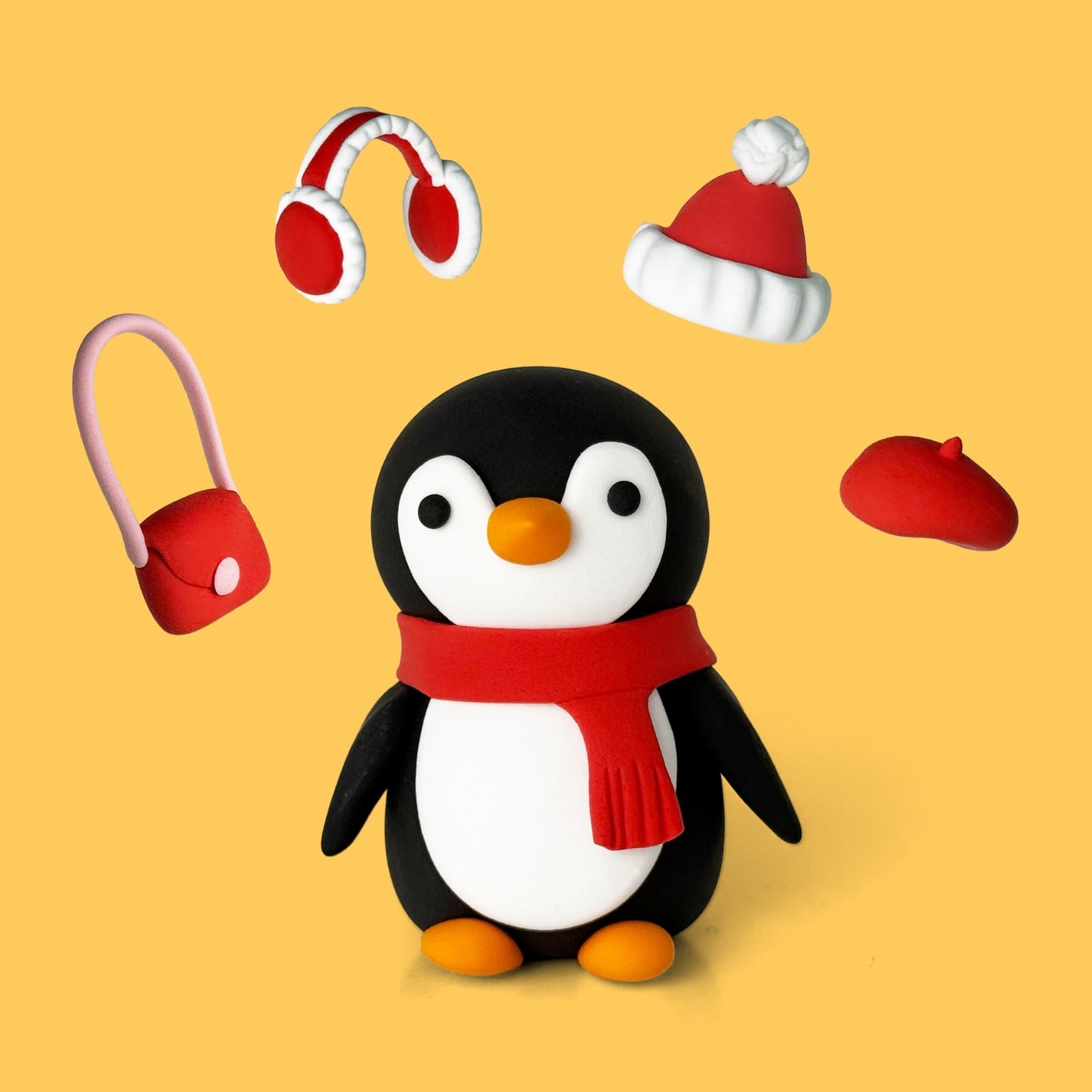 Clay Moo Penguin Ornament Clay Kit
