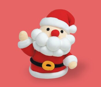 Santa Ornament Clay Kit