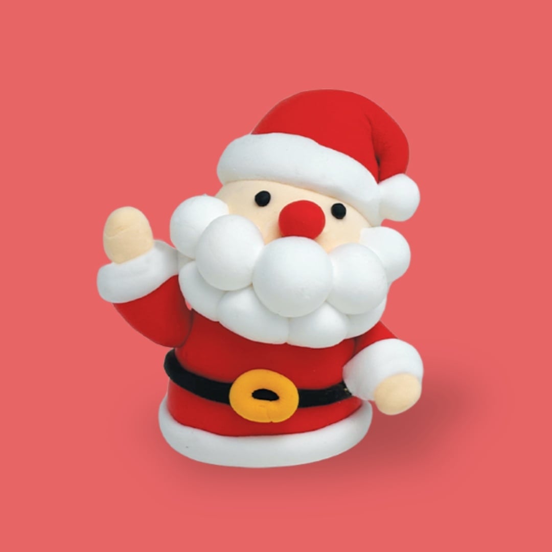 Clay Moo Santa Ornament Clay Kit