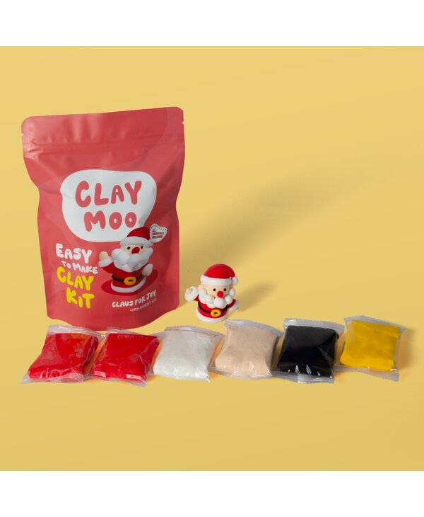 Clay Moo Santa Ornament Clay Kit