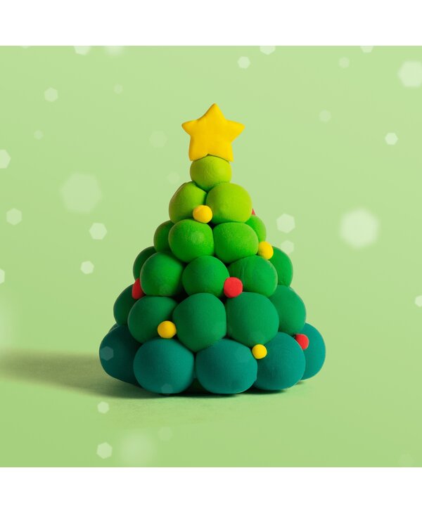 Clay Moo Xmas Tree Ornament Clay Kit