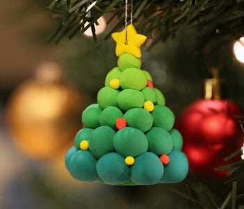 Xmas Tree Ornament Clay Kit