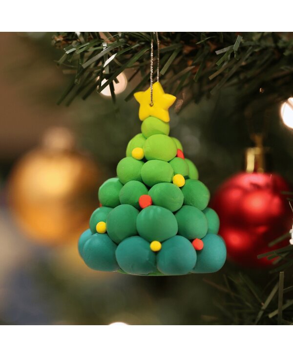 Clay Moo Xmas Tree Ornament Clay Kit