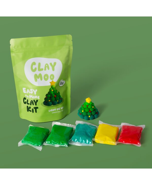 Clay Moo Xmas Tree Ornament Clay Kit