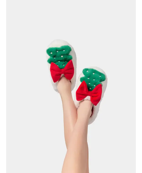 Shiraleah Christmas Tree Slippers