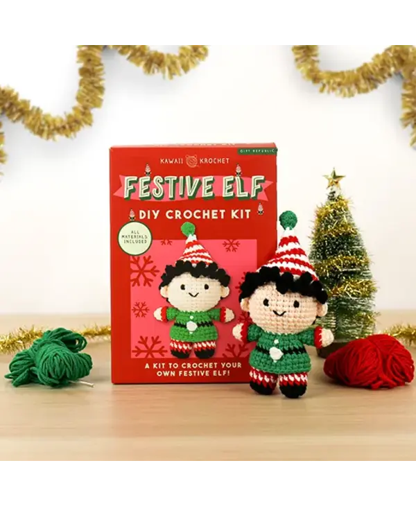 Gift Republic Festive Elf – DIY Crochet Kit