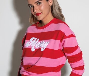 Merry Stripe Classic Sweatshirt