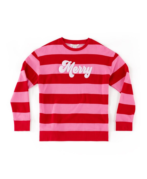 Shiraleah Merry Stripe Classic Sweatshirt