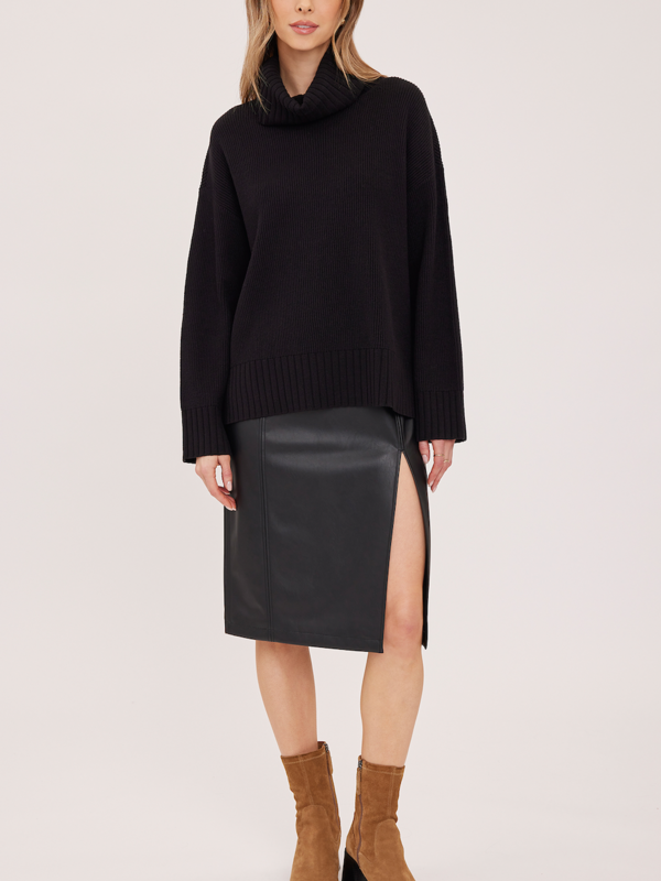 Gentle Fawn Lydia Faux Leather Midi Skirt