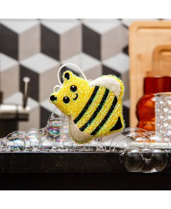 KIKKERLAND Bee Scrub Sponge