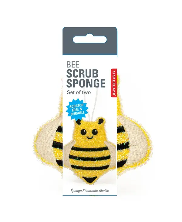KIKKERLAND Bee Scrub Sponge