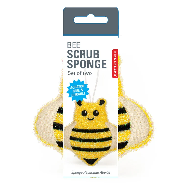 KIKKERLAND Bee Scrub Sponge