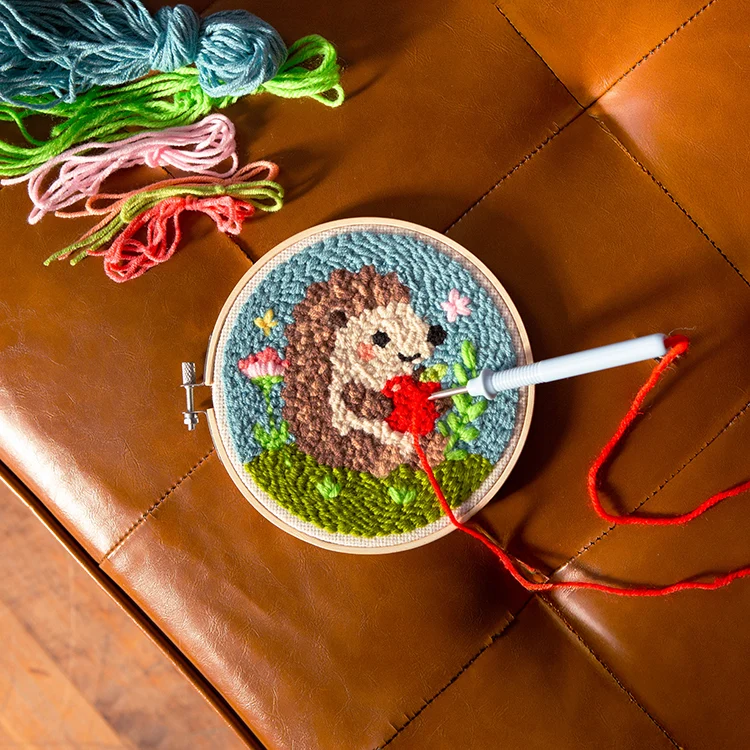 KIKKERLAND Hedgehog Punch Needle