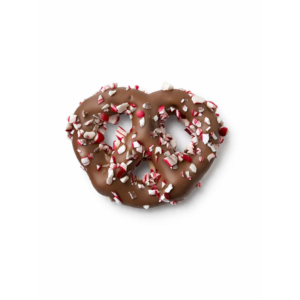 GOURMET VILLAGE Candy Cane + Milk Chocolate Covered Pretzel